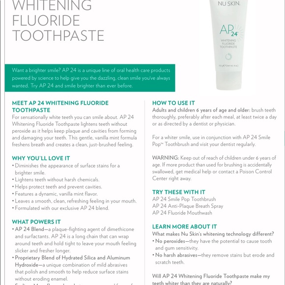 Nuskin Whitening Fluoride Toothpaste - Picture 8 of 8